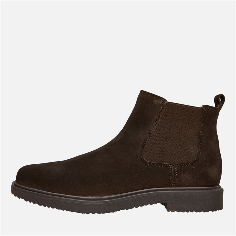 GEOX Herren Massimiano Chelsea Stiefel Dunkelbraun