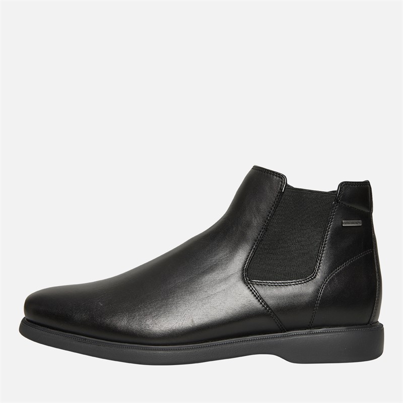GEOX Mens Brayden Chelsea Boots Black - Size 42