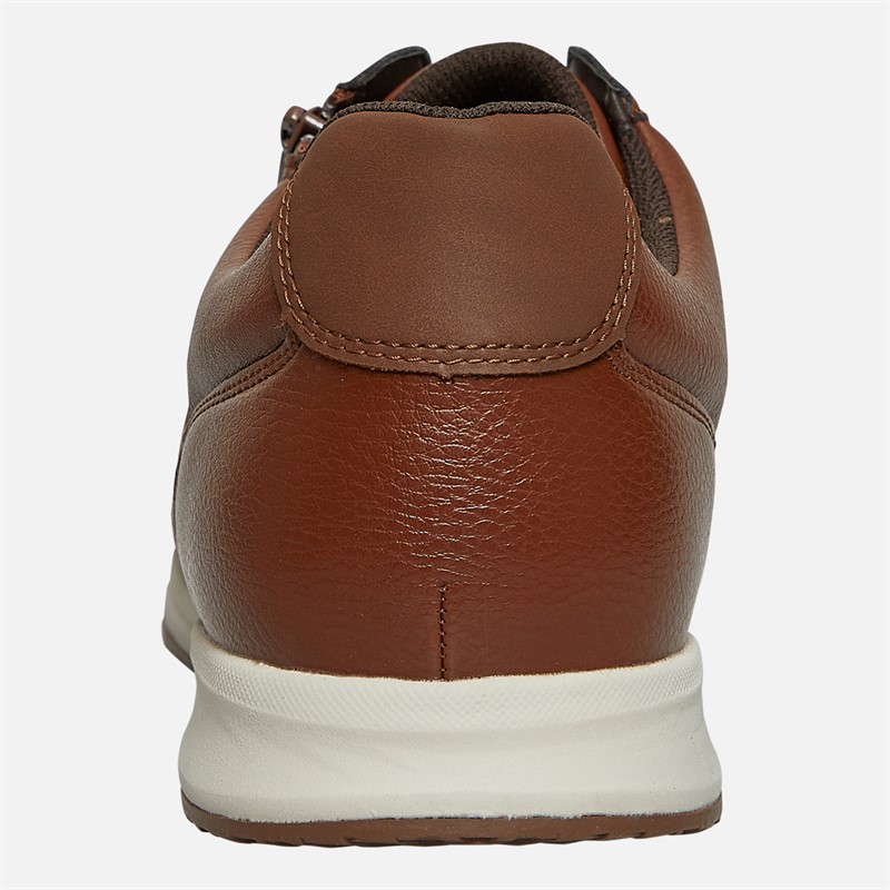 GEOX Herren Avery Zip Turnschuhe Braun