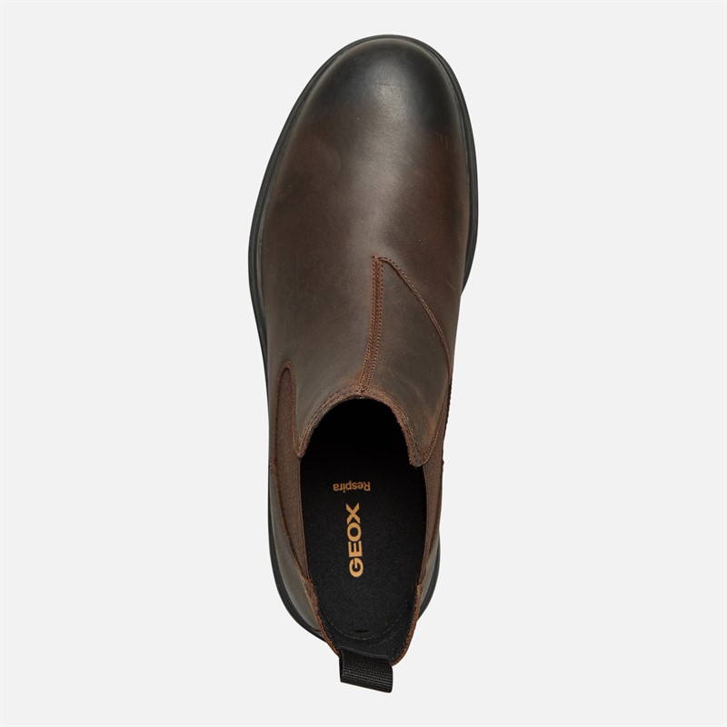 GEOX Mens Meiern Chelsea Boots Coffee