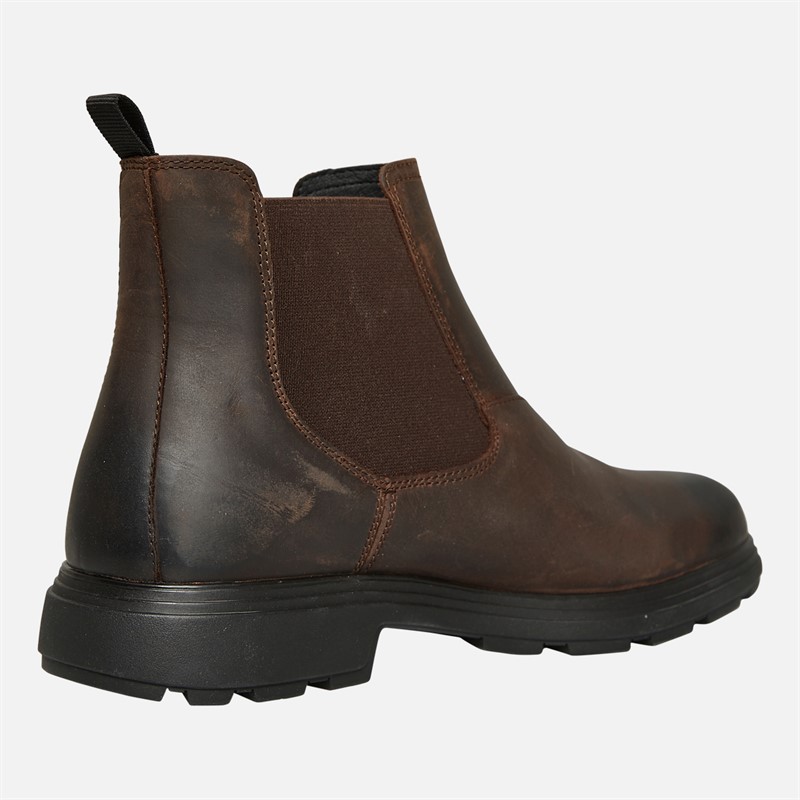 GEOX Mens Meiern Chelsea Boots Coffee