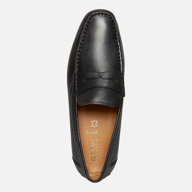 GEOX Mens Kosmopolis Loafers Black