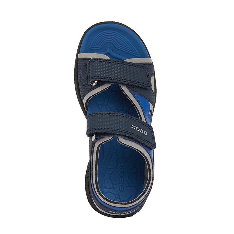 GEOX Junior Boys Vaniett Dual Strap Sandals Navy/Royal