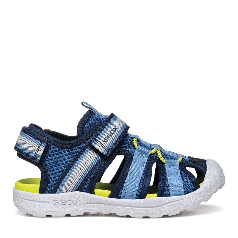 GEOX Junior Boys Vaniett Fisherman Sandals Navy/Light Blue - Size 37