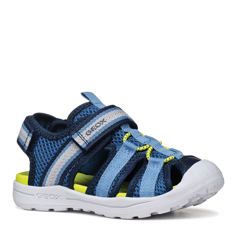GEOX Junior Boys Vaniett Fisherman Sandals Navy/Light Blue
