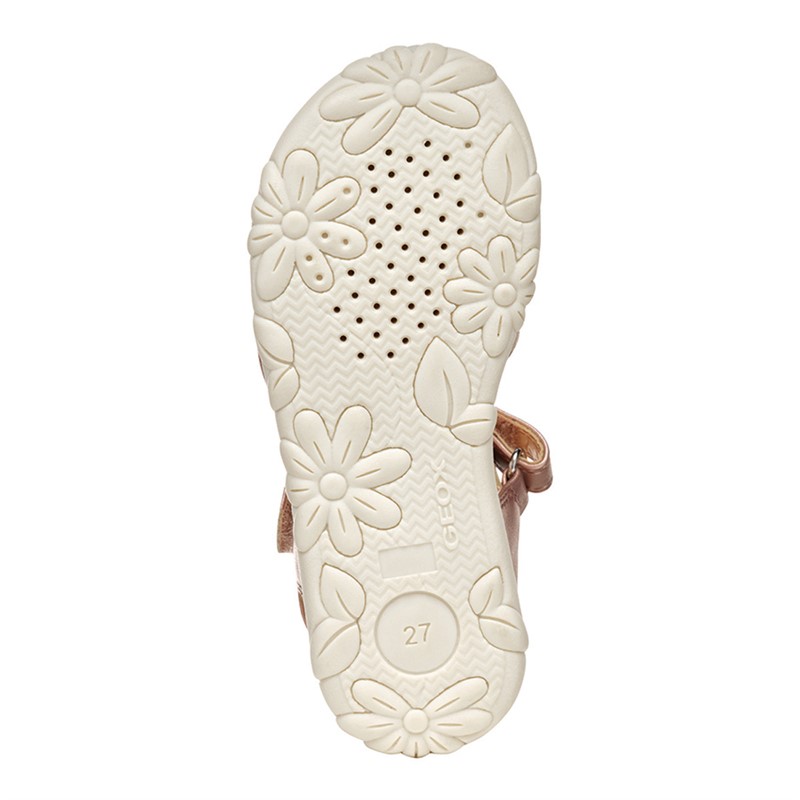 GEOX Junior Girls Haiti Ankle Strap Sandals Light Rose