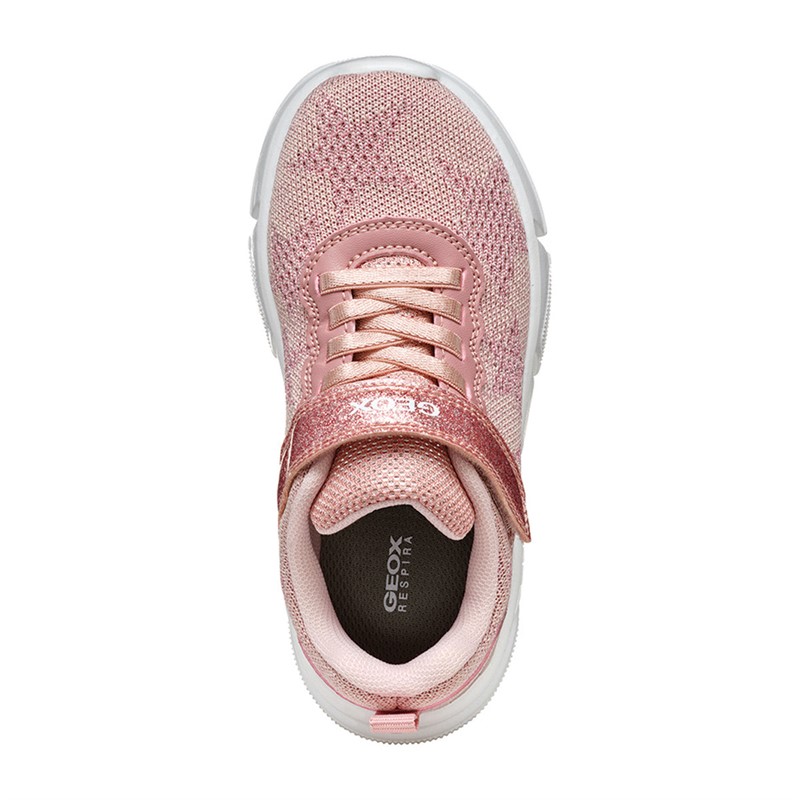 GEOX Girls Aril Single Strap Trainers Light Rose