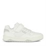 GEOX Junior Boys Perth Single Strap Trainers White/Light Grey