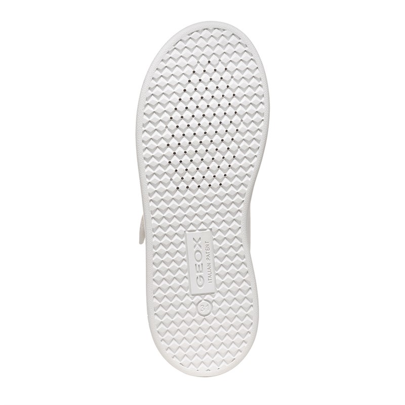 GEOX Girls Eclyper Single Strap Trainers White/Multi