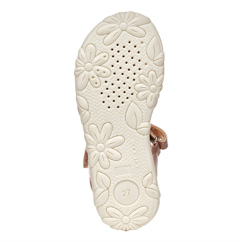 GEOX Girls Haiti Ankle Strap Sandals Light Rose