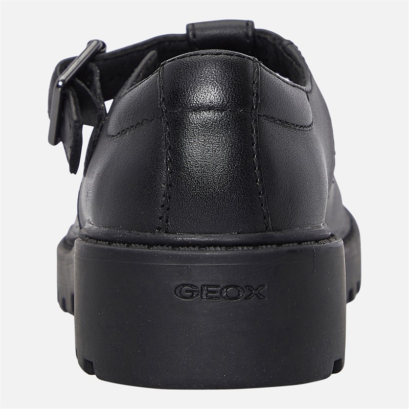 GEOX Infant Girls Casey Chunky T-Bar Shoes Black