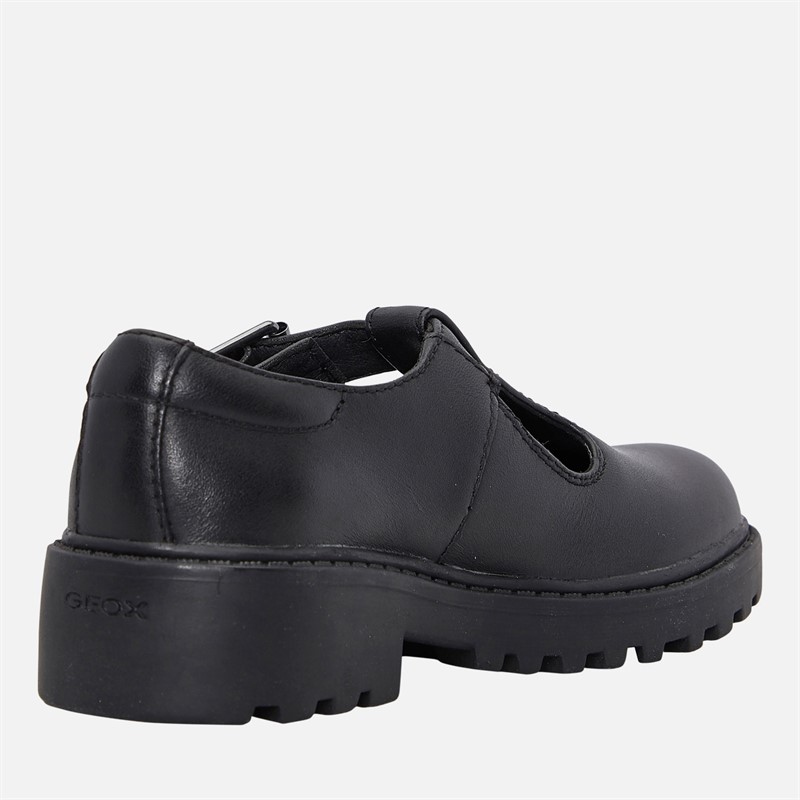 GEOX Infant Girls Casey Chunky T-Bar Shoes Black