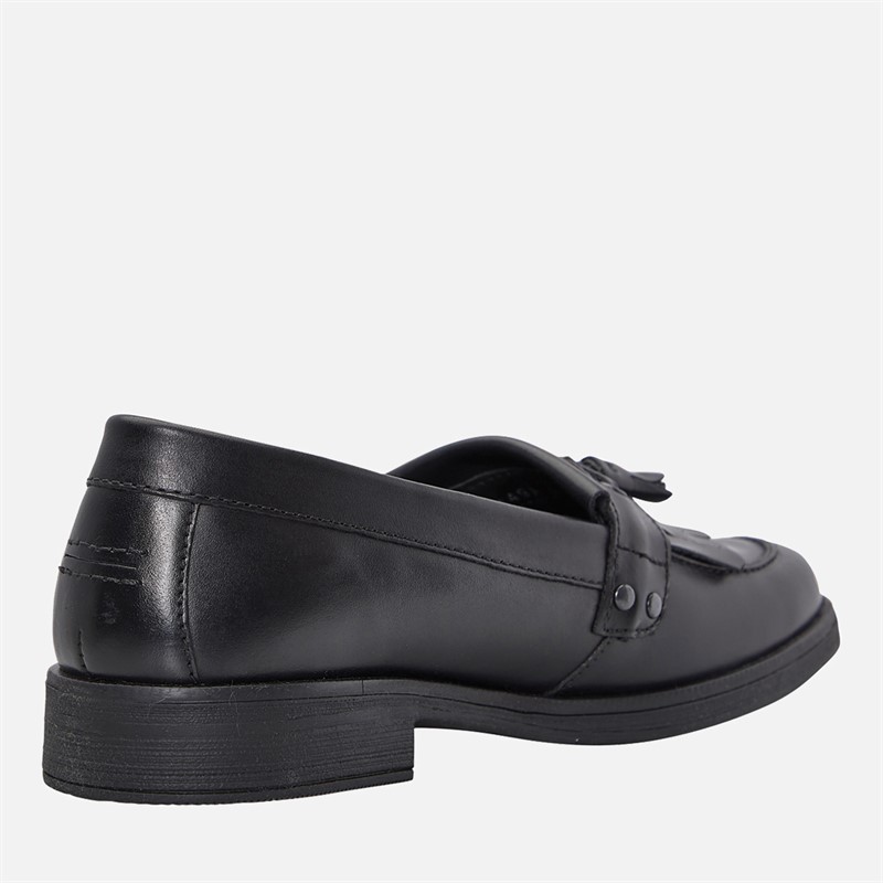 GEOX Girls Junior Agata Tassle Loafers Black