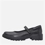 GEOX Junior Girls Casey Chunky Mary Jane Shoes Black
