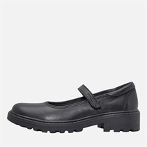 GEOX Junior Girls Casey Chunky Mary Jane Shoes Black