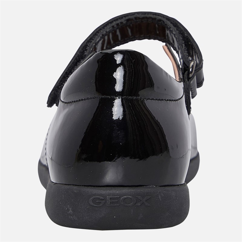 GEOX Junior Girls Naimara Mary Jane Bow Shoes Black