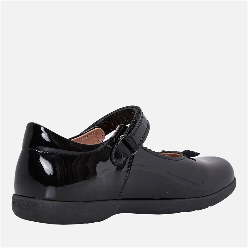 GEOX Junior Girls Naimara Mary Jane Bow Shoes Black