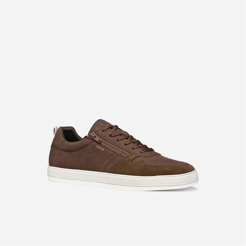 GEOX Mens Serifos Trainers Browncotto