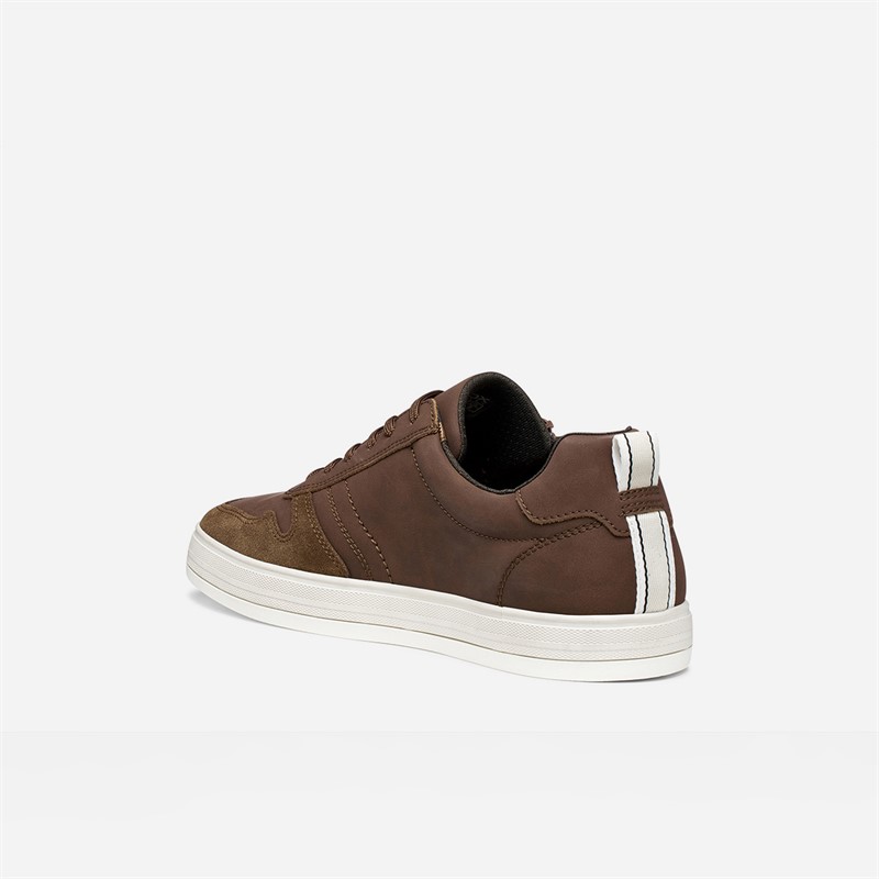GEOX Mens Serifos Trainers Browncotto