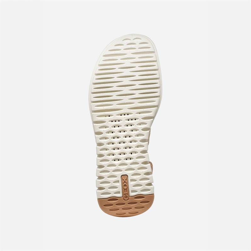 GEOX Womens Flextride S Sandals Papyrus/Dark Beige Papyrus/Dk Beige