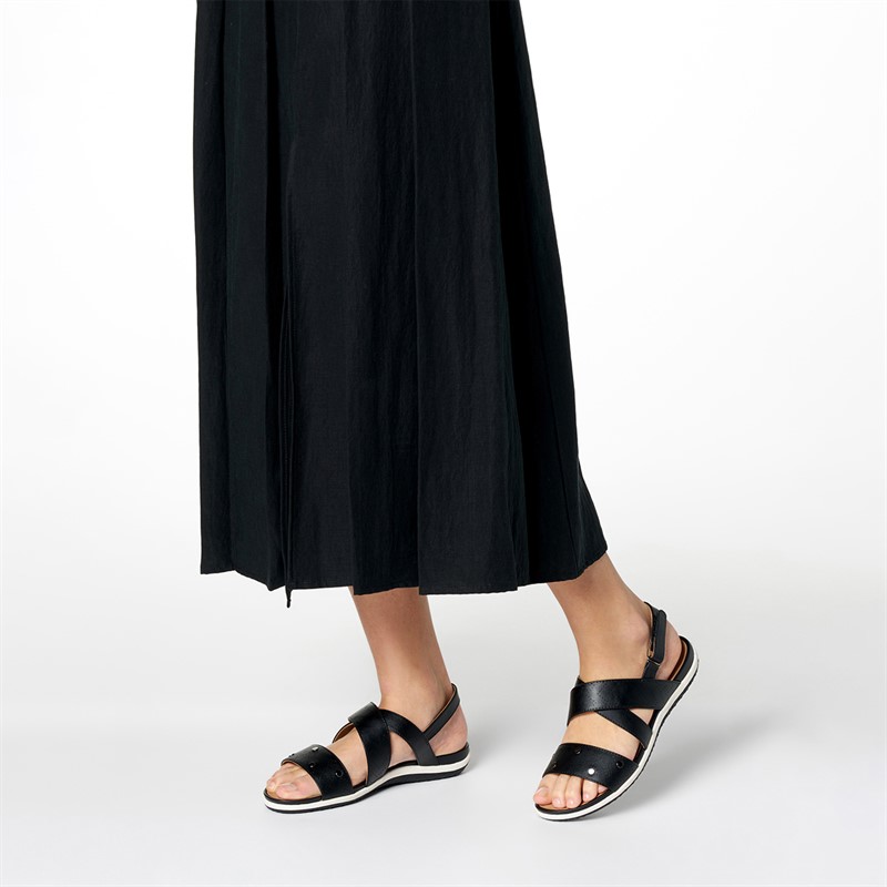 GEOX Womens Vega Sandals Black