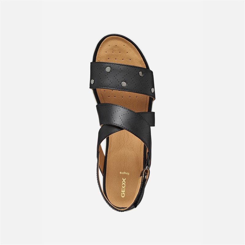 GEOX Womens Vega Sandals Black