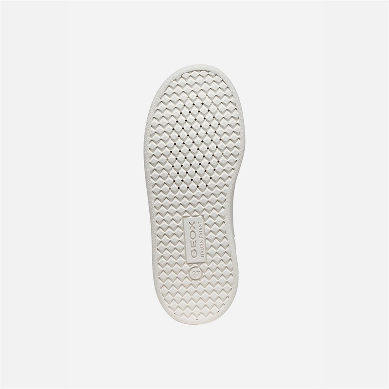 GEOX Girls Eclyper Trainers White/Rose
