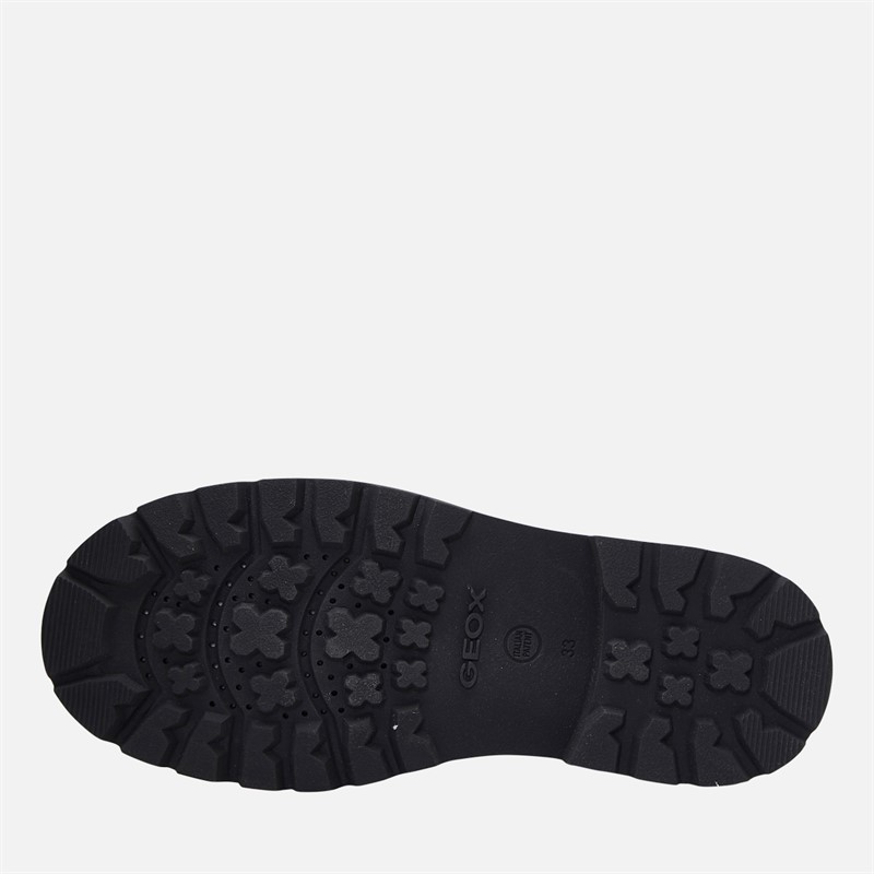 GEOX Junior Boys Shaylax School Shoes Black