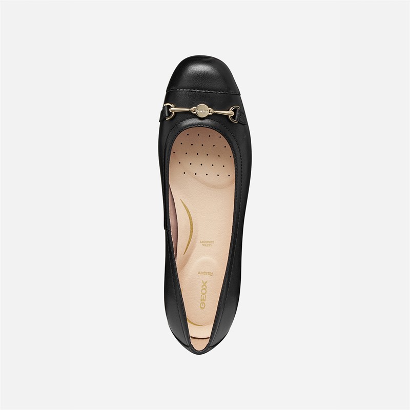 GEOX Womens Annytah Ballerina Shoes Black