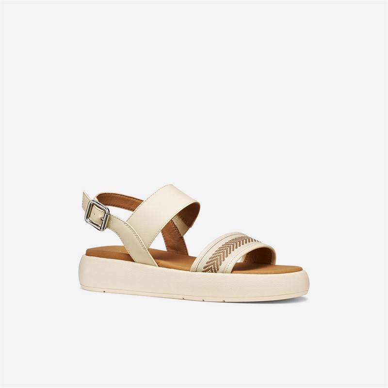 GEOX Womens Camalei Sandals Papyrus