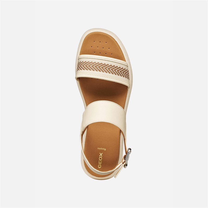 GEOX Womens Camalei Sandals Papyrus