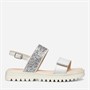 GEOX Junior Girls Coralie Sandals White/Light Silver White/Lt Silver