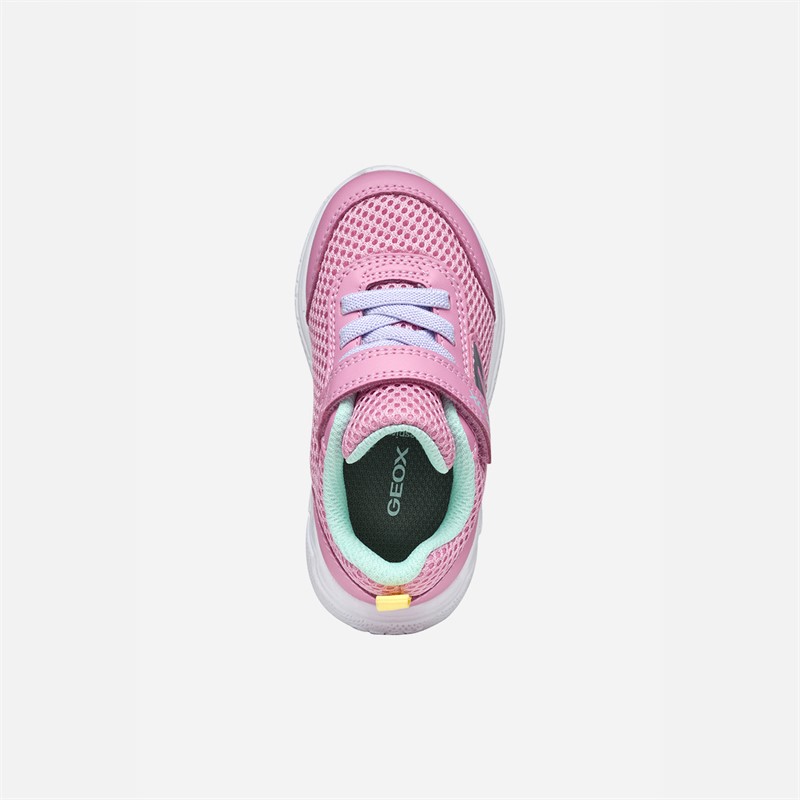 GEOX Infant Girls Sprintye Trainers Pink/Watersea