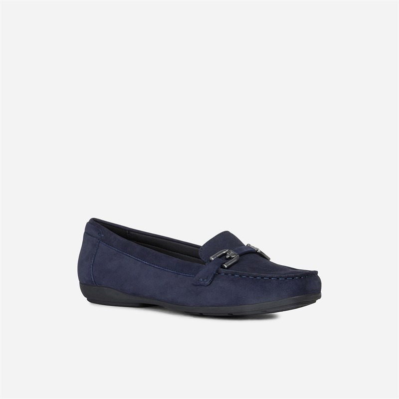 GEOX Womens Annytah Moccasins Dark Blue Dk Blue