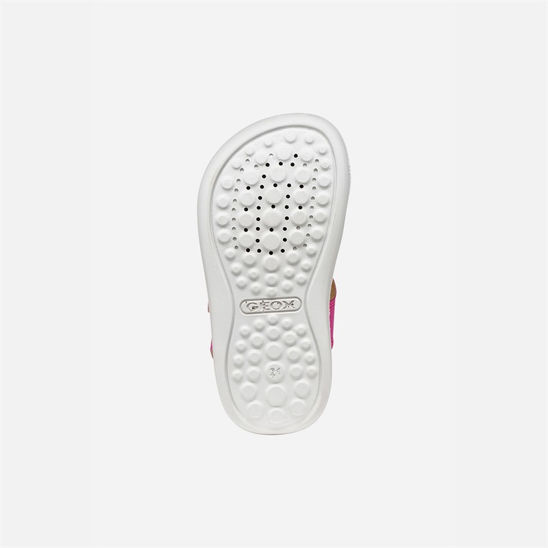 GEOX Infant Girls Lightfloppy Sandals Fuchsia/White