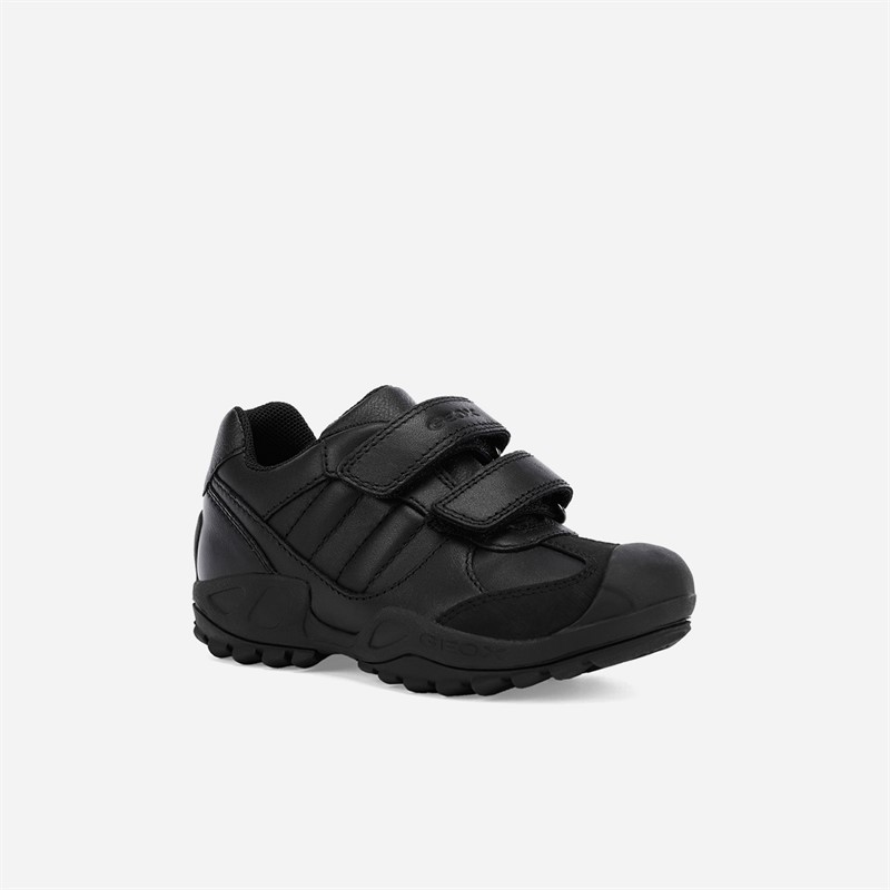 GEOX Junior Boys Savage School Shoes Black