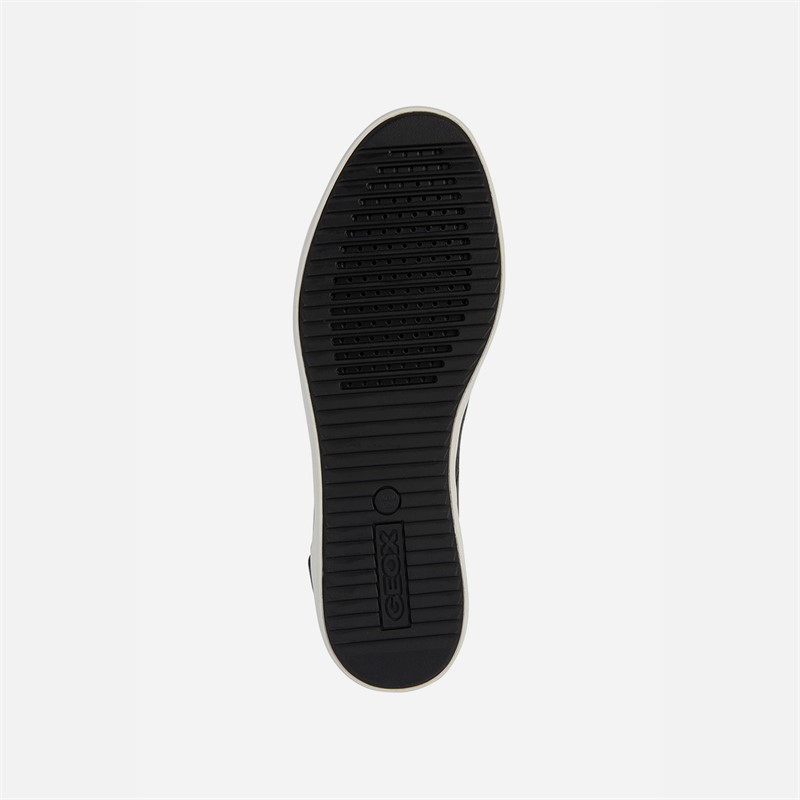 GEOX Womens Bloomie Trainers Black/Light Gold Black/Lt Gold