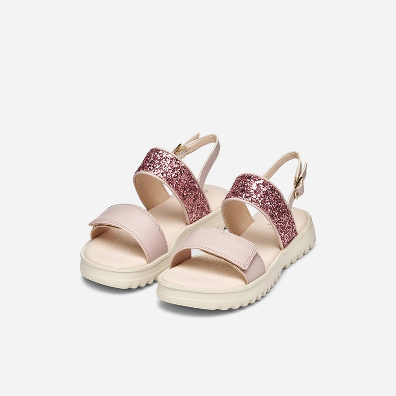 GEOX Junior Girls Coralie Sandals Light Rose Lt Rose