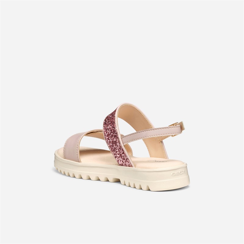 GEOX Junior Girls Coralie Sandals Light Rose Lt Rose