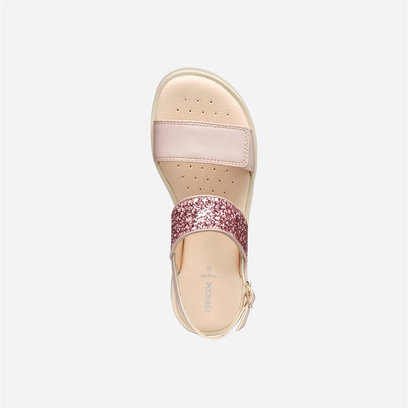 GEOX Junior Girls Coralie Sandals Light Rose Lt Rose