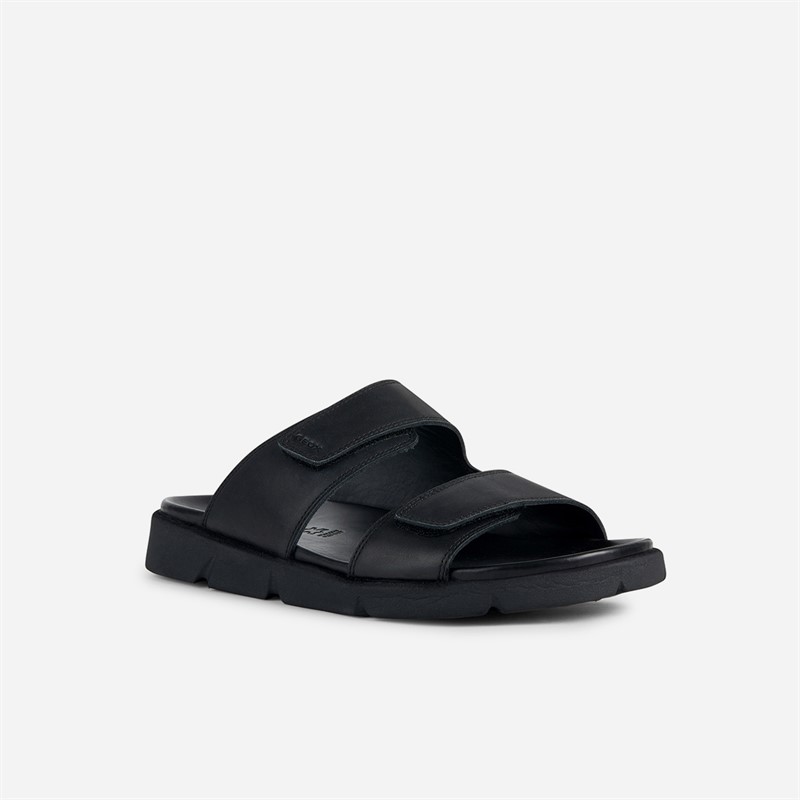 GEOX Mens XAND 2S Dual Strap Sandals Black