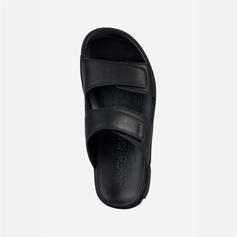 GEOX Mens XAND 2S Dual Strap Sandals Black