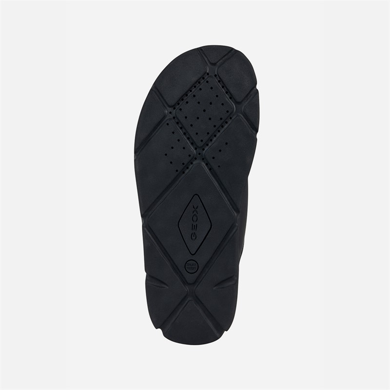 GEOX Mens XAND 2S Dual Strap Sandals Black