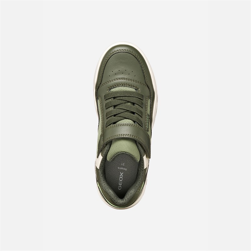 GEOX Junior Boys Perth Trainers Military