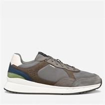 GEOX Mens Branthon Trainers Dove Grey/Dark Grey Dove Grey/Dk Grey