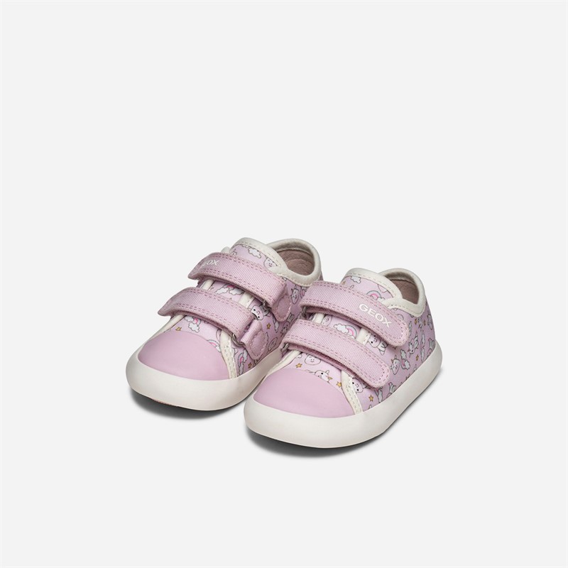 GEOX Infant Girls Gisli Trainers Pink/White