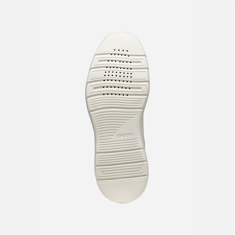 GEOX Womens Plummery Trainers Papyrus/Light Sand Papyrus/Lt Sand