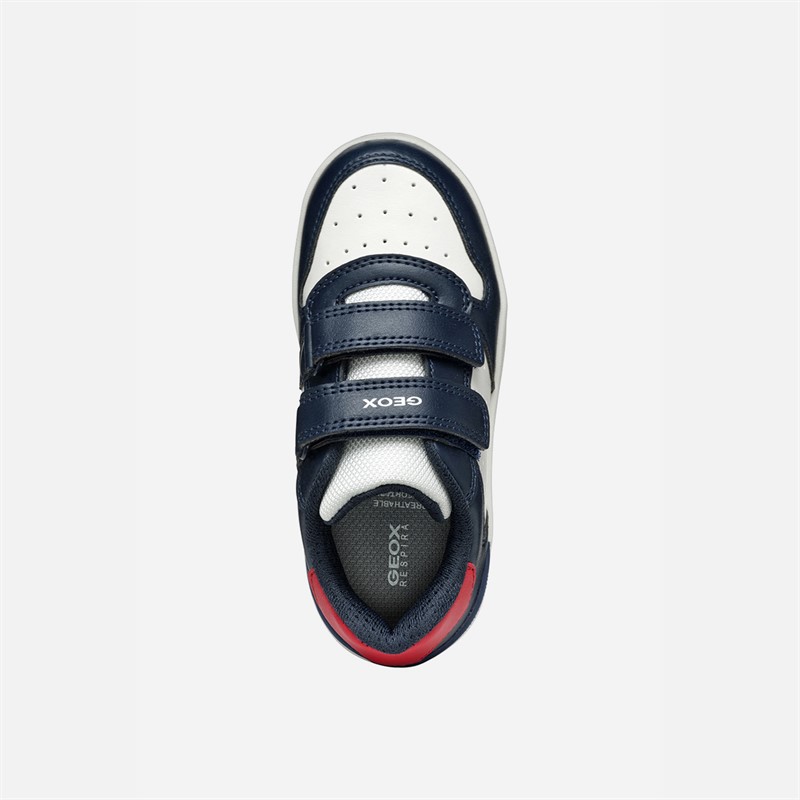 GEOX Junior Boys Washiba Trainers Navy/White