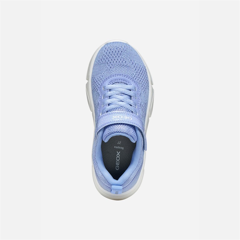 GEOX Junior Girls Aril Trainers Soft Sky