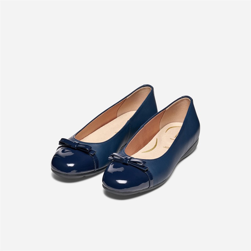 GEOX Damen Annytah Ballerina Schuhe Navy